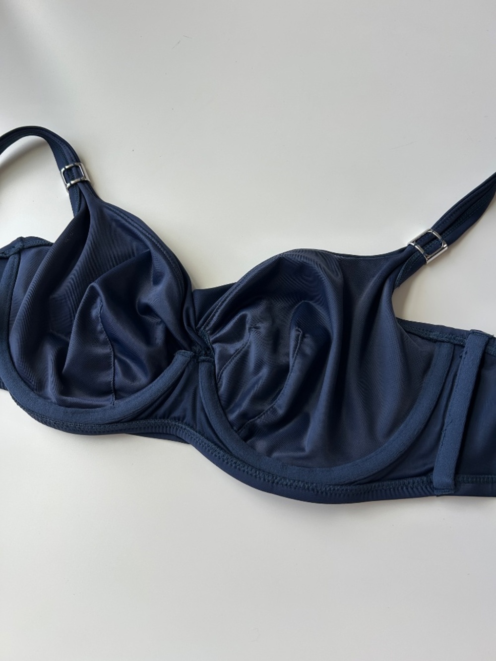 Miraclesuit size 34DD Surplice Bra swim top blue underwire adjustable NEW - Picture 5 of 9